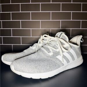 Adidas Light Gray and White Casual Sneakers